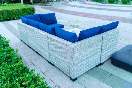 Outdoor furniture rattan living room sofa woven balcony combination rattan chair booth leisure bar home