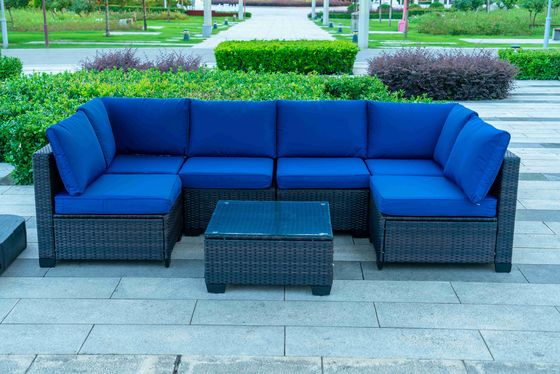 Garden Sofa Set Outdoor Furniture Steel Modern Sofa Dining Residential Multifunctional Plastic Rattan Patio Luxury