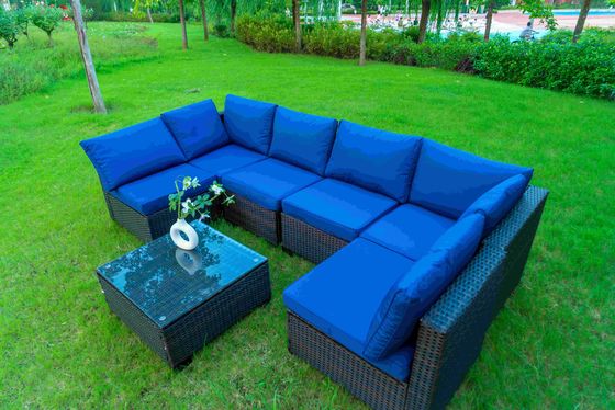 Garden Sofa Set Outdoor Furniture Steel Modern Sofa Dining Residential Multifunctional Plastic Rattan Patio Luxury