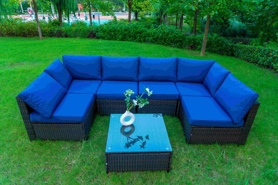 Garden Sofa Set Outdoor Furniture Steel Modern Sofa Dining Residential Multifunctional Plastic Rattan Patio Luxury