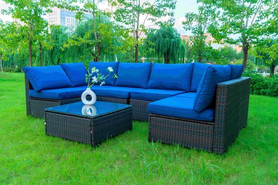 Garden Sofa Set Outdoor Furniture Steel Modern Sofa Dining Residential Multifunctional Plastic Rattan Patio Luxury