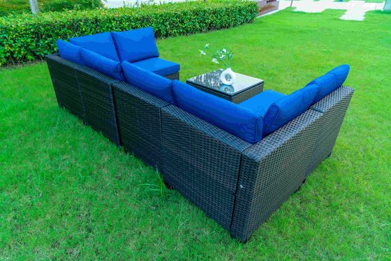 Garden Sofa Set Outdoor Furniture Steel Modern Sofa Dining Residential Multifunctional Plastic Rattan Patio Luxury