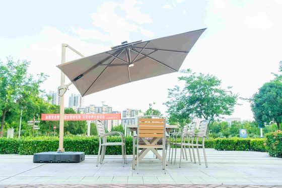 9 Pieces Plastic Wood Outdoor Restaurant Garden Tables  Chairs Outdoor Furniture Patio Dinning Table Patio Furniture