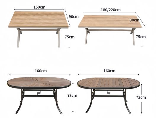 Chinese Hot Sale Outdoor Cafe Furniture Aluminium Restaurant Table Chairs Rattan Wedding Garden Furniture Set Rattan