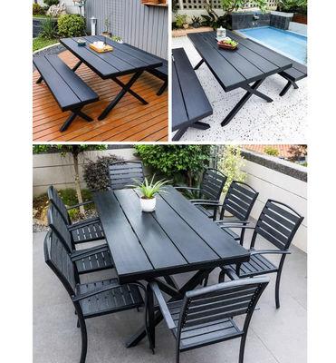 Modern Cafe Shop Garden Waterproof Sillas De Comedor Metal Armrest Cast Aluminium Chairs Indoor Outdoor Patio Furniture