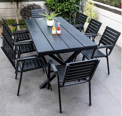 Modern Cafe Shop Garden Waterproof Sillas De Comedor Metal Armrest Cast Aluminium Chairs Indoor Outdoor Patio Furniture