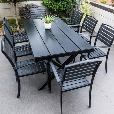 Modern Cafe Shop Garden Waterproof Sillas De Comedor Metal Armrest Cast Aluminium Chairs Indoor Outdoor Patio Furniture