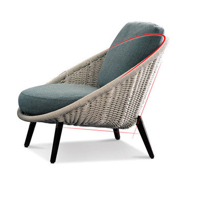 Modern Leisure Rattan back All Weather Outdoor Sofa Chair Patio Garden Furniture Handmade Wicker Sofa