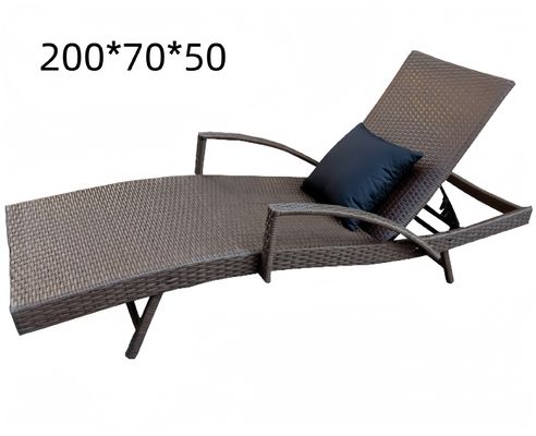 PE Poly Rattan Garden Outdoor Indoor Rattan Lounge Chair Beach Sun Holiday Patio Outdoor Furniture Sets