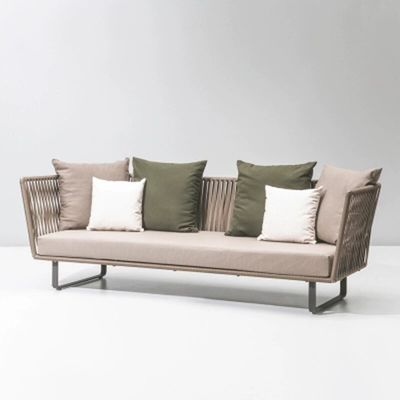 Outdoor sofa courtyard combination villa balcony garden terrace rattan chair outdoor model room sunroom rattan furniture