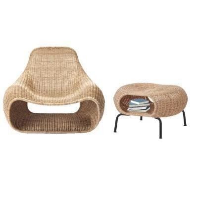 Outdoor coffee shop, milk tea shop, creative rattan sofa combination, outdoor garden, balcony, terrace, leisure rattan chair furniture