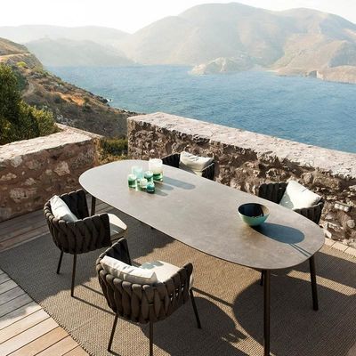Outdoor table, leisure rattan chair, combination coffee shop chair, outdoor courtyard villa, outdoor waterproof and sunscreen rattan chair