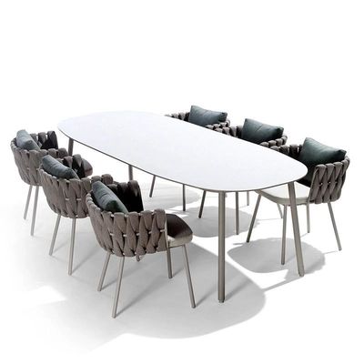 Outdoor table, leisure rattan chair, combination coffee shop chair, outdoor courtyard villa, outdoor waterproof and sunscreen rattan chair