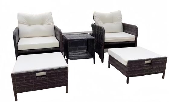 Garden Rattan Outdoor L Shaped Sofa Customized Sizes Patio Furniture Sets Garden Rattan Outdoor L Sofa