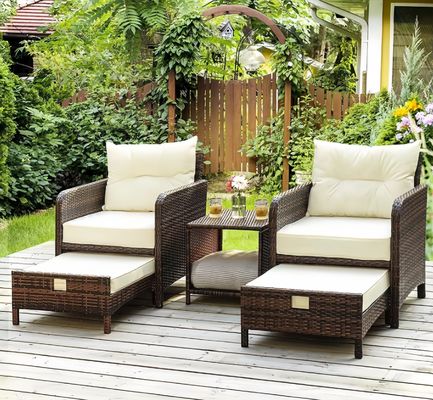 Garden Rattan Outdoor L Shaped Sofa Customized Sizes Patio Furniture Sets Garden Rattan Outdoor L Sofa