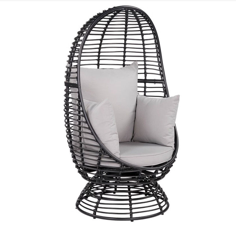 Egg Round Patio Outdoor Indoor Garden PE Rattan Swing Chair Hotel Garden