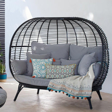 Patio Outdoor Indoor Garden PE Rattan Swing Chair For Hotel Garden Furniture Egg