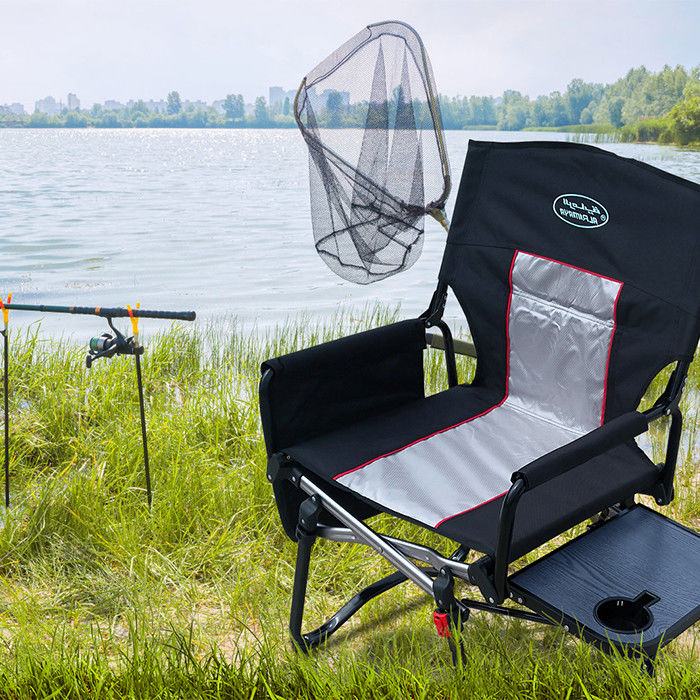 Adjustable Outdoor Folding Camping Chairs Lounge Headrest Cup Holders Cargo