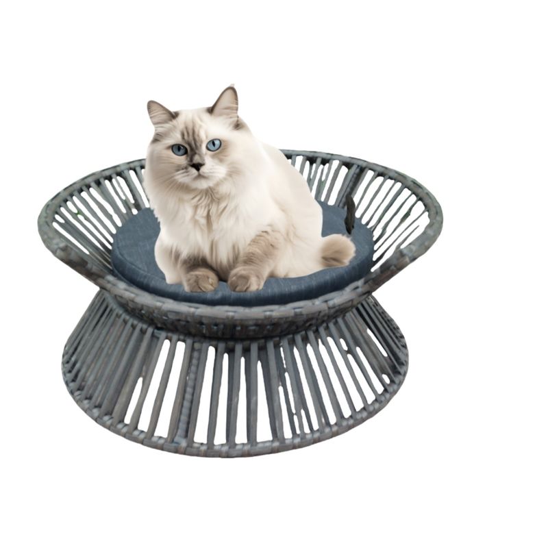 Cat Nest Vine Woven Nest Four Seasons Enclosed Cat Bed Puff Woven Summer Cool Dog Nest Pet Basket