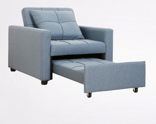 Modern Outdoor Convertible Sofa Bed Chair Adjustable Backrest 3-In-1 Pull Out