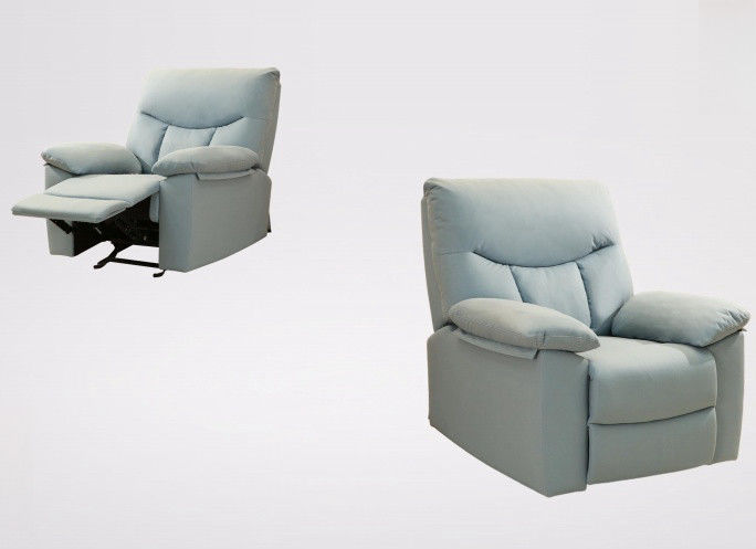 Tech Fabric Living Room Furniture Recliner Power Leather Recliner Sofa Set Grey