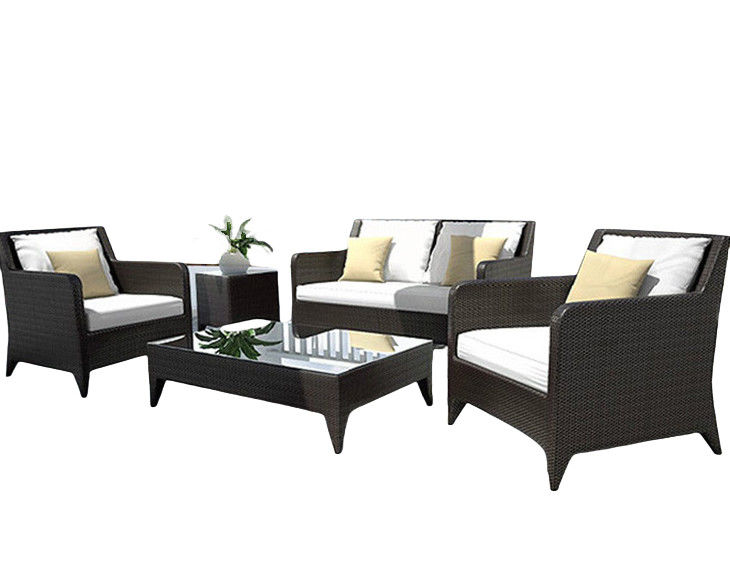 Waterproof Chairs Outdoor Rattan Indoor Sofa Set Garden Patio Lounge
