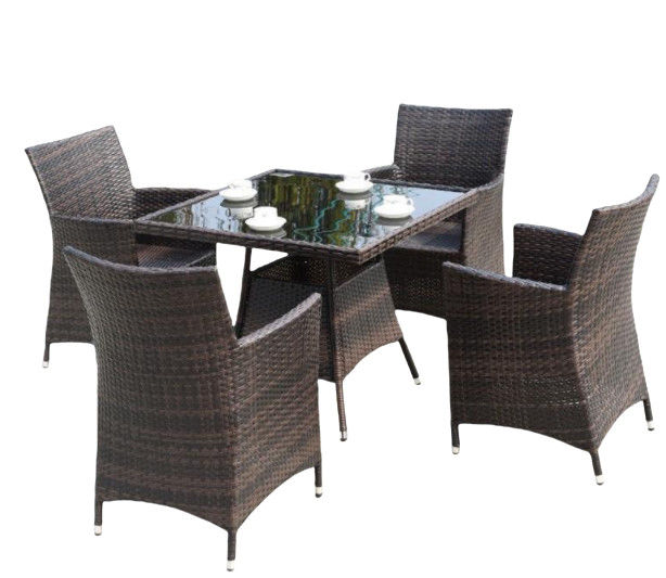 Wicker Patio Dining Furniture Set For 6 Classic Item Wicker Chairs Sofa Armrest