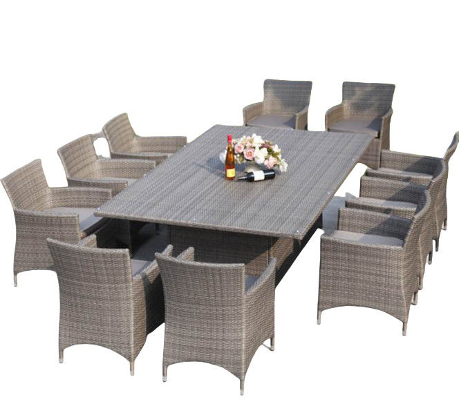 8 Seater  9 Seater Rattan Garden Furniture Sofa Dining Table Set Modern Rattan